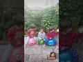 Hopper Ball fun three happy kids jumping on bouncing ball