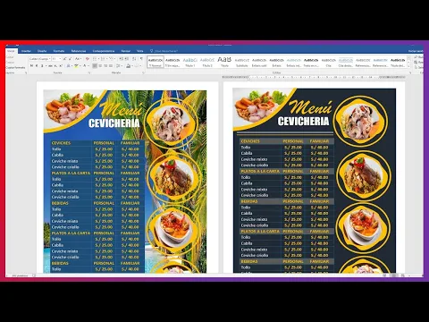 Download MP3 CARTA PARA CEVICHERIA MENU EN WORD