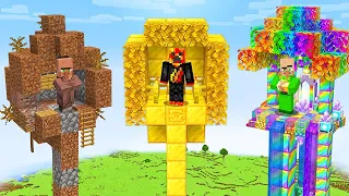 NOOB vs PRO TREEHOUSE in Minecraft…