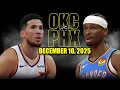 Lagu Oklahoma City Thunder vs Phoenix Suns Full Game Highlights – December 10, 2025 | NBA Season