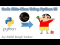 Code Sinchan Using Python Python Turtle workspace How to make Sinchan