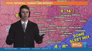 Friday AM Update Biggest snowstorm since