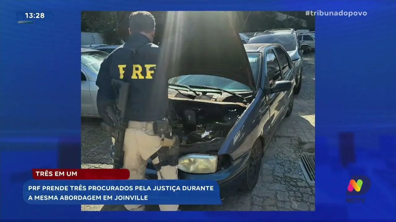 PM de Joinville aborda suspeitos de furto de fios de cobre: confusão com empresa de telefonia