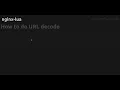 How to do URL decode