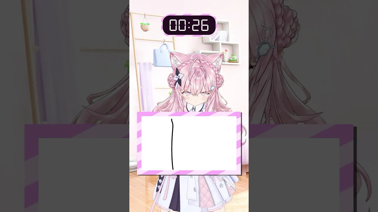 あのホロメンの似顔絵を描いて当てさせろ!!【5.4秒チャレンジ】 #shorts #ホロライブ #hololive #博衣こより #54チャレ