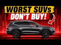 3 WORST SUVs You Should NEVER Buy in 2026 According to Consumer Reports