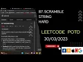 87 Scramble String Hard POTD 2023 gfg CodeThurst leetcode