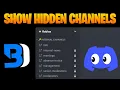 How to Show Hidden Channels on Discord Using BetterDiscord