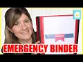 HOW TO CREATE AN EMERGENCY PREPAREDNESS BINDER EMERGENCY ORGANIZATION 2020