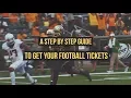 Baylor Football Student Ticket Process Step by Step
