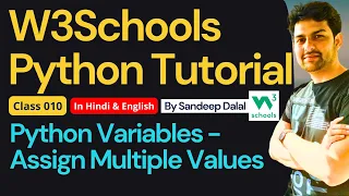 W3Schools Python W3Schools Python Tutorial Class 010 Python Variables - Assign Multiple Values