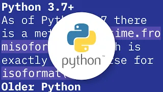 How to convert Python s isoformat string back into datetime object