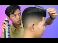 Basic mens haircut - Cara membuat gradasi halus pemula - Barbershop