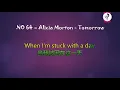 NO 64 – Alicia Morton   - Tomorrow