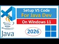 How to Setup Visual Studio Code VS Code for Java Development on Windows 11 2026