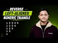 Left Aligned Reverse Number Pattern Secrets You Never Knew Using LOOPs JAVA