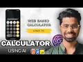 Creating a Calculator using chatgpt HTML CSS JavaScript Best College Mini Project