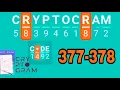 CRYPTOGRAM Word Logic Puzzles level 377 378