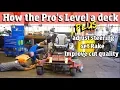 How the Pro s Level a mower deck Fix steering problems set Rake for the best cut quality 4k
