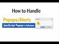 How to handle JavaScript popups in Selenium Selenium Interview Series