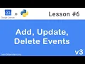 Google Calendar API in Python Add Update Delete Events