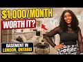 Inside a 1 Townhouse Basement in London Ontario Is It Worth It