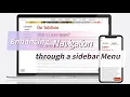 Enhancing Navigation through a responsive sidebar menu component