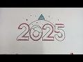 Share coloring pictures of new year 2025