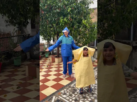 माँ का प्यार: घर पर बनाया अनोखा Raincoat! 🥰🌧️