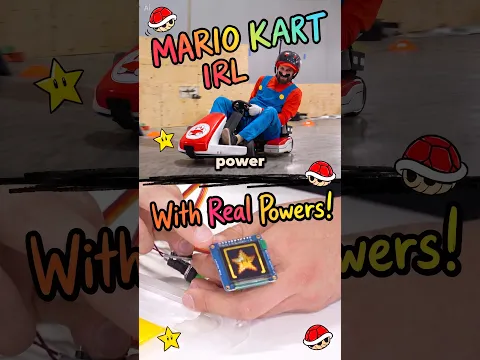 Mario Kart Power-Ups on an Actual Go-Kart #mariokart #diy