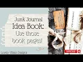 Transform Vintage Book Pages into Writing Space Easy Junk Journal Idea