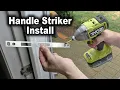 How to Install Storm Door Handle Striker Andersen Storm Door 400 Series The Fixer Clips