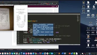 receipt scanner using python and opencv