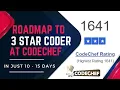 Roadmap to 3 star coder at Codechef codechef rating system In just 10 - 15 Days 2021