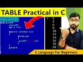 Program to Printing Table in C Language C Language Free Course By Rahul Chaudhary