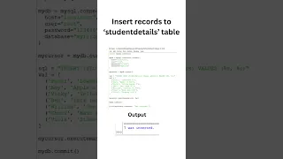 Python Mysql Database 2