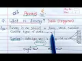 Arrays in Java Hindi What is array Explain with Syntax Example