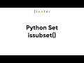 Python Set issubset - Examples Explanation Runtime