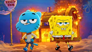 gumball x spongebob ultimate crossover sora 2 