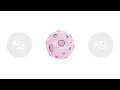 Fantasy moon with craters 2D cartoon object animation