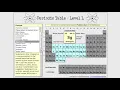 Periodic Table Elements Game - Learning Level L