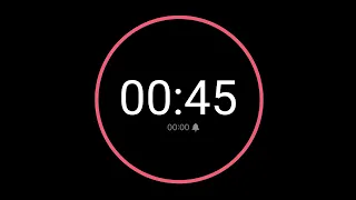 45 Second Countdown Timer iPhone Timer Style