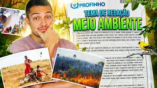 REDAÇÃO sobre MEIO AMBIENTE - Faça ASSIM!
