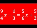 how to solve multi step equation with fractions