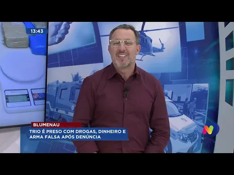 Trio é preso com drogas, dinheiro e arma falsa após denúncia