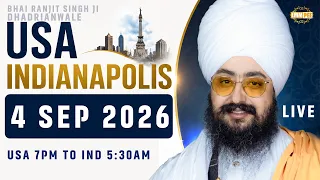 LIVE | Sikh Satsang of Indianapolis 🇺🇸 USA | 4 Sep 2026 | Dhadrianwale @EmmPee​