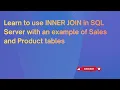 How to use inner join in Microsoft SQL Server INNER JOIN