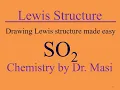 How to Draw Lewis structure for SO2 Sulfur Dioxide