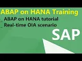 ABAP on HANA Training - ABAP on HANA tutorial
