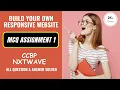 MCQ ASSIGNMENT 1 CCBP Responsive Website CCBP NXT WAVE